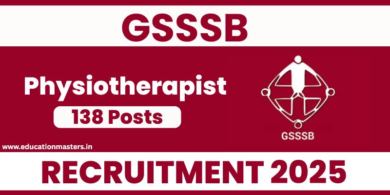GSSSB Physiotherapist Recruitment 2025